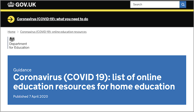 DfE Home Resources External Link
